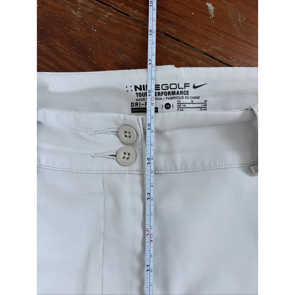 Nike Golf Skort Tour Performance Size 10 Cream White Golf Short Skirt Skort
